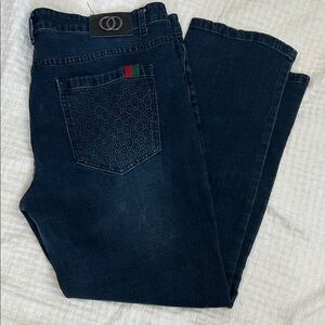 Men's Straight Jeans - Dark Blue size W38 L30